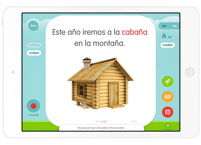 Articulation Station Español App by Little Bee Speech