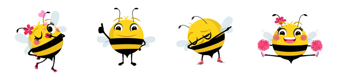 New Beemoji Stickers for iOS 10 from Little Bee Speech