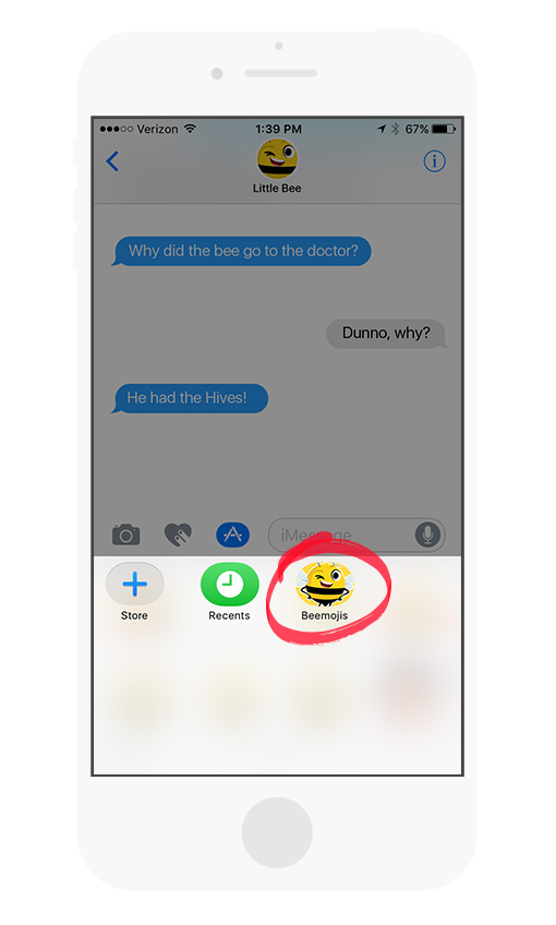 New Beemoji Stickers for iOS 10 from Little Bee Speech