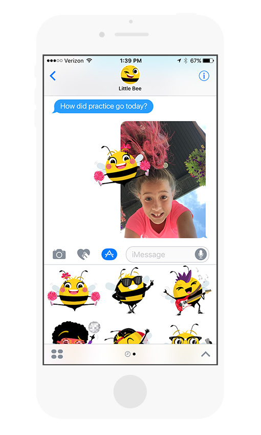 New Beemoji Stickers for iOS 10 from Little Bee Speech